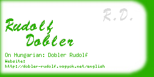 rudolf dobler business card